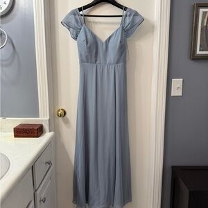Birdy Grey Light Blue Maxi Dress